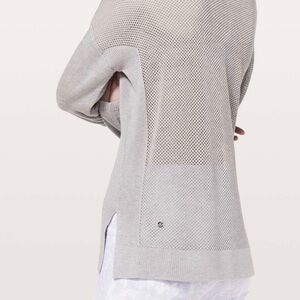 Lululemon wellbeing sweater heather Ed lavender gray Women's